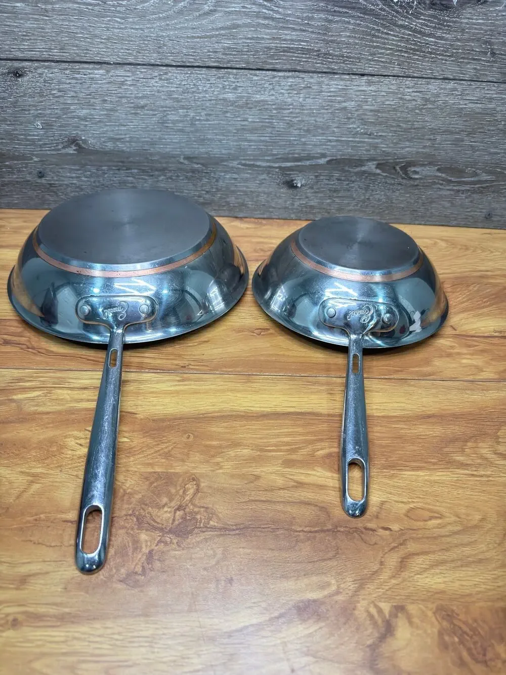 Emeril By All Clad 10 in & 8 in Copper Core Stainless Steel Fry Pan Skillet~2 Pc